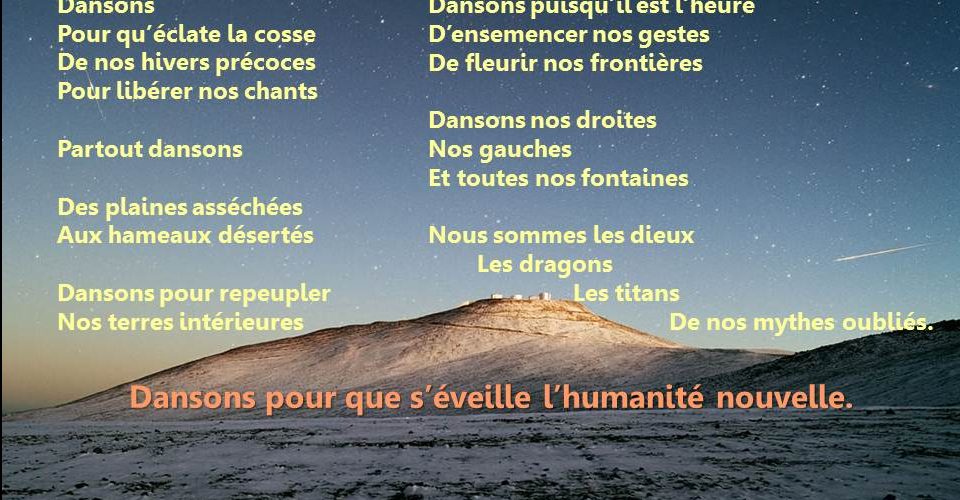 Poème " Dansons" par Véronique Lenne