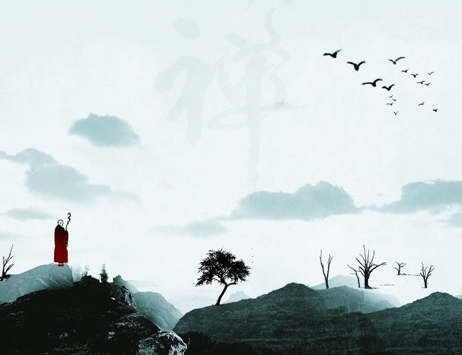 La beauté du silence - esquisse zen