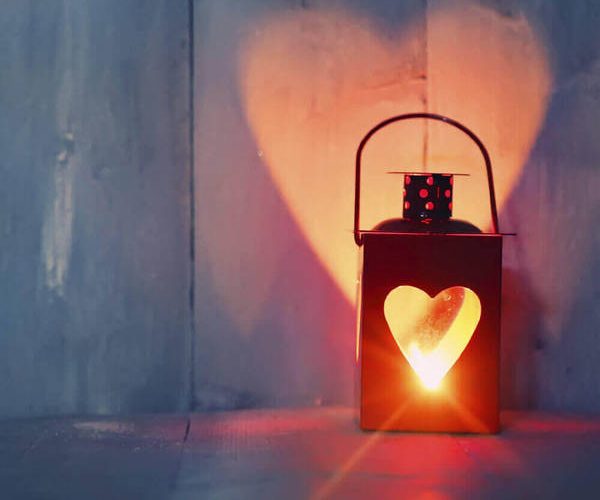 lanterne lumière coeur